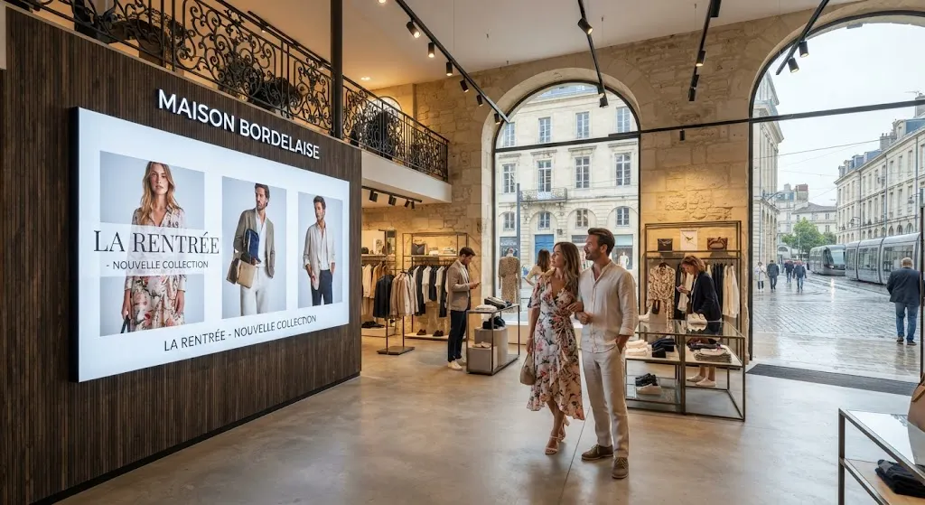 Installation d'un mur LED professionnel dans un espace commercial à Bordeaux